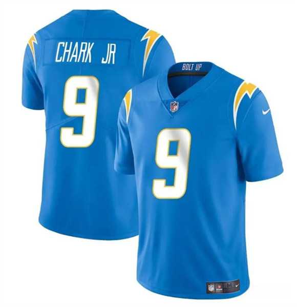 Men & Women & Youth Los Angeles Chargers #9 DJ Chark Jr Blue 2024 Vapor Limited Stitched Jersey